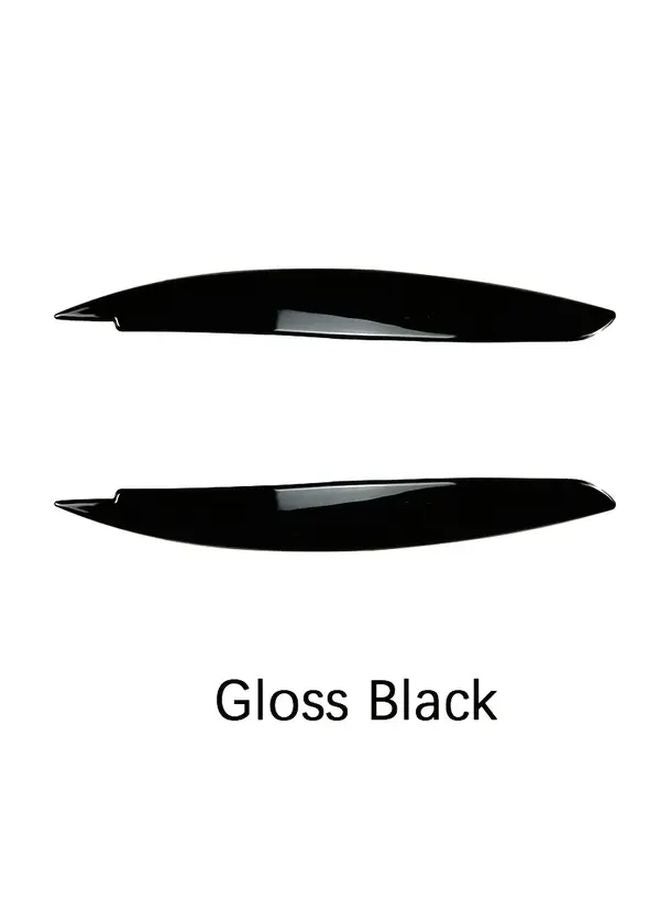 Glossy Black Headlight Eyelids For BMW 1 Series E81 E82 E87 E88 2004 2014 ABS Plastic Pair - Image 5